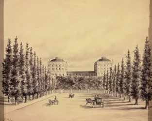 Campidoglio degli Stati Uniti da Pennsylvania Avenue, c.1814