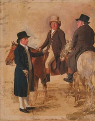 John Hilton, Giudice della Corsa a Newmarket; John Fuller, Segretario della Corsa; e John Stevens, un Allenatore