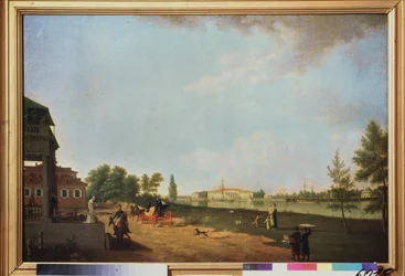 Veduta del palazzo Kamenny (Isola di pietra), a San Pietroburgo