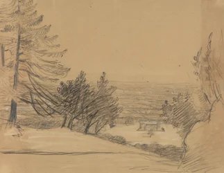 Paesaggio con castello