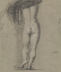 Studio di Retro di una Figura Nuda