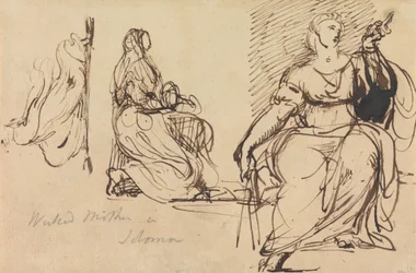 Studi di una donna seduta