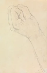 Studio di una mano, chiusa a pugno