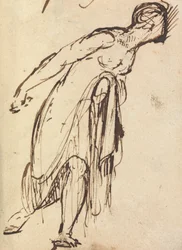 Studio di una figura inclinata