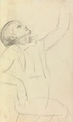Studio di un uomo seduto