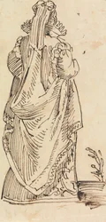 Studio di una donna, vista posteriore
