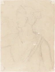 Studio della statua di Diana in Vaticano (verso)