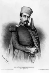 Ritratto di Louis Jucault de Lamoriciere (1806-1865), generale francese (disegno)