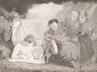 Il giovane Shakespeare assistito dalla Natura e dalle Passioni