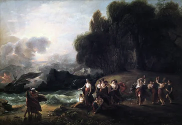 La Ricezione di Telemaco e Mentore da parte di Calipso, 1801