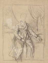 Studio di costume per il ritratto di una signora