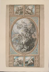 Progetto per la decorazione del soffitto della Cappella Reale, Castello di Windsor, c.1779