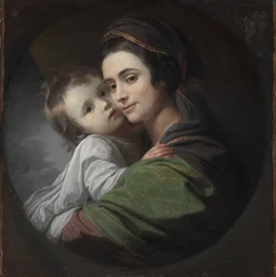Elizabeth Shewell West e suo figlio, Raphael