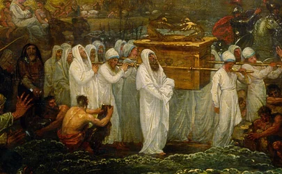 Giosuè attraversa il fiume Giordano con l