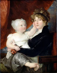 La signora Benjamin West II con suo figlio Benjamin West III