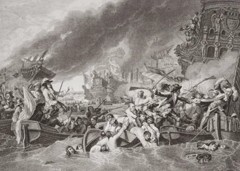 La Battaglia di La Hogue, Distruzione della Flotta Francese, 22 maggio 1692, da 