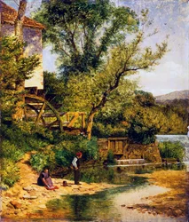 Pesca presso il mulino