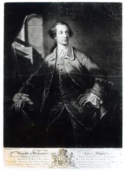 Ritratto di Charles Watson-Wentworth, secondo marchese di Rockingham (1730-82), inciso da Richard Houston