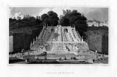 Cascata di St Cloud, Parigi, 1830