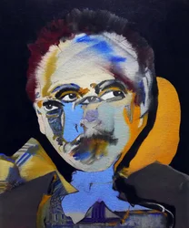 50 Grandi scrittori della storia: Tennessee Williams, 2015 (olio e acrilico su tela)