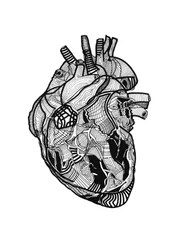 Double coeur, 2019 (inchiostro su carta)