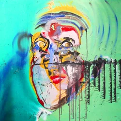 Surportrait : Brigitte Bardot  Albert Einstein, 2005 (olio su tela)