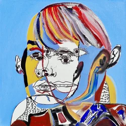 Surportrait : Jeanne Moreau, 2019 (olio su tela)
