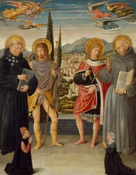 Santi Nicola da Tolentino, Rocco, Sebastiano e Bernardino da Siena