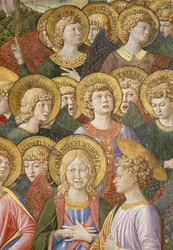 Coro di angeli, dettaglio (ciclo del Viaggio dei Magi)