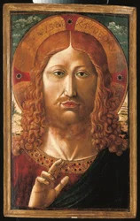 Cristo benedicente (tempera, olio e oro su pannello)