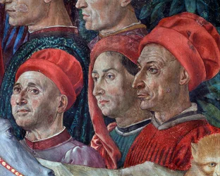 Il viaggio dei Magi (dettaglio dei volti nel corteo dei Magi)