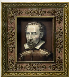 Ritratto di Bernard Palissy, eseguito in terracotta da lui stesso - in "The work of Bernard Palissy" di C. Delange e C. Borneman, Parigi