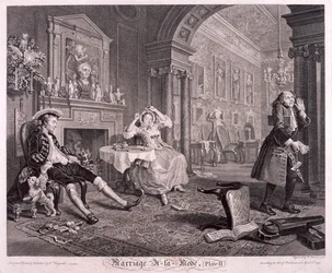 Marriage à la Mode, 1745, tavola II