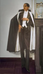 Maharaja Yeshwant Rao Holkar II di Indore in abiti occidentali