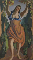Raccolta di frutta, c.1940