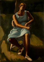 Figura seduta di donne