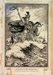 In onore della Marina Britannica. Per commemorare la resa della flotta tedesca. Copertina di Punch, 27 novembre 1918