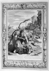 Acheloo in forma di toro è sconfitto da Ercole, 1733