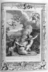 Arethusa inseguita da Alfeo e trasformata in una fontana, 1733