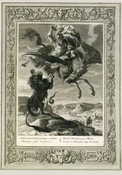 Bellerofonte combatte la Chimera