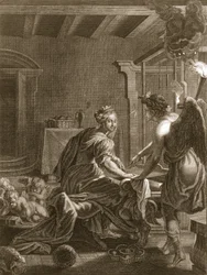 Penelope al suo telaio, 1731