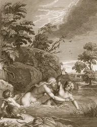 Salmacis e Ermafrodito uniti in un solo corpo, 1731