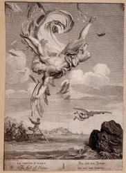 La caduta di Icaro (incisione di Bernard Picart)