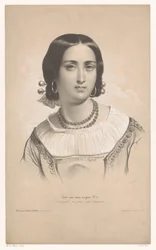Ritratto di una donna in costume regionale