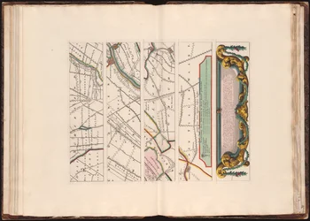 Nieuwe kaart van den Lande van Utrecht volgens ordre van d’Ed. Mog. Heeren Staten ... doen meten en in kaart brengen, door Bernard du Roy, ingenieur ; G. Hoet del. ornam. ; T. Doesburgh sculps