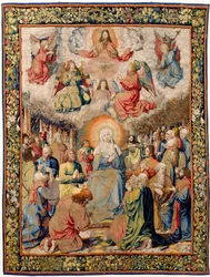 Arazzo fiammingo. Passione di Gesù (Passione di Cristo o Passione del Signore, Pentecoste). Patrimonio Nazionale, numero d