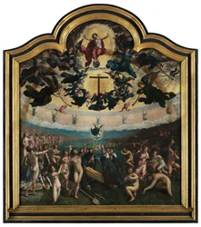 Il Giudizio Universale e le sette opere di misericordia, pannello centrale