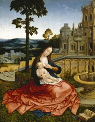 La Vergine e il Bambino presso una fontana