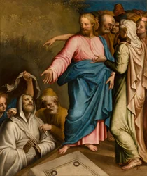 Cappella del SS Sacramento, prima campata lato sud, Lavanda dei piedi 1569