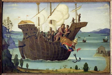 Il martirio di San Clemente (olio su tavola)